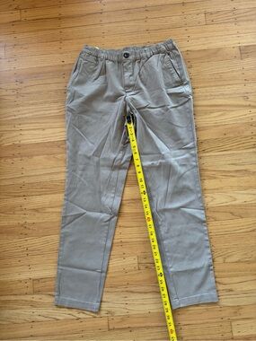 Cove Usa Chino Pants Men’S 32 Beige Khaki Stretch Waist Elastic